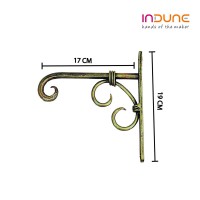 Iron Wall Bracket - Antique Golden (Set of 4)