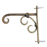 Iron Wall Bracket - Antique Golden (Set of 2)