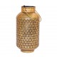 Iron Pot Tea Light - Perforated Antique Golden - height 10 inch Iron Pot Tea Light - Perforated Antique Golden - height 10 inch
