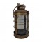Antique Golden Iron Glass Lantern with Jute Sling