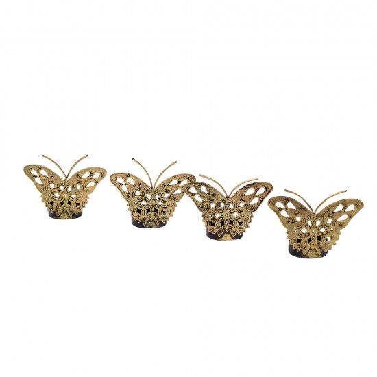 Sparkling Butterfly T-Light Holders (Set of four) Sparkling Butterfly T-Light Holders (Set of four)