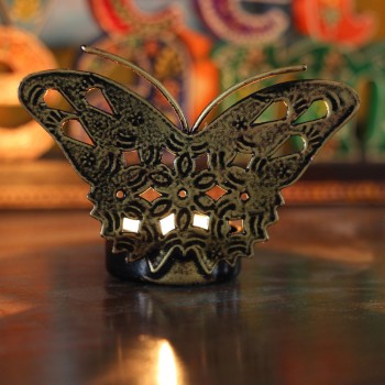 Sparkling Butterfly T-Light Holders 