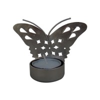 Butterfly Tealight Holder Silver Finish - 3