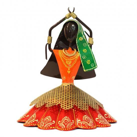 Kalbeliya Women Dancers on Swing Figurine - Set Of Three