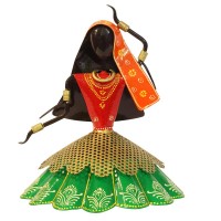 Kalbeliya Women Dancers on Swing Figurine - Set Of Three