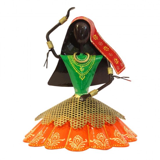 Kalbeliya Women Dancers on Swing Figurine - Set Of Three