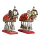 The Elephant with Metal Bells Statuette Set of Two The Elephant with Metal Bells Statuette Set of Two