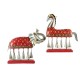 Elephant and Horse with Metal Bells (Set of Two) Elephant and Horse with Metal Bells (Set of Two)