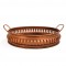 Iron Round  Tray Platter in Copper Finish Dia 10 inch