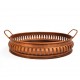 Iron Round Tray Platter in Copper Finish Dia 10 inch Iron Round Tray Platter in Copper Finish Dia 10 inch