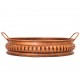 Iron Round  Tray Platter in Copper Finish - Set of 2