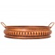 Iron Round Tray Platter in Copper Finish - Set of 2 Iron Round Tray Platter in Copper Finish - Set of 2