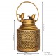 Brass Ketley-Shaped Tea-Light Holder with Birds on Top Brass Ketley-Shaped Tea-Light Holder with Birds on Top