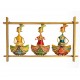Iron 3 Pagdi Musician Wall Panel - Horizontal Iron 3 Pagdi Musician Wall Panel - Horizontal