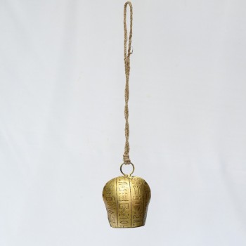 vintage Etched Cow bell - Small