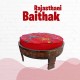 Red Seater Ethnic Rajasthani Upholstered Baithak Red Seater Ethnic Rajasthani Upholstered Baithak