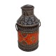 Iron Milk Can Fine Painted - Orange Iron Milk Can Fine Painted - Orange