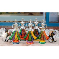 Rajasthani Banjara Musicians with Tribal Musical Instruments - Set of 5