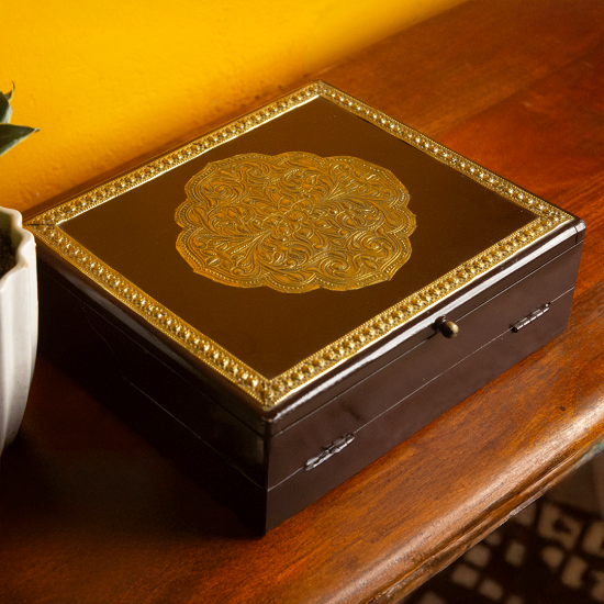 Wooden Box - for Office Utilities, Jewellery or Knick Knacks