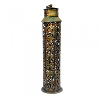 Iron Perforated Tower Lantern ht 18 Inch
