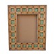 Mirror Frame- Rectangular Distressed Green Wooden Chokdi Frame 