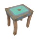 Distressed Painted Wooden Nesting Stools - Set of Three