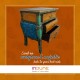 Multicolour Distress Wooden Chest of Three Drawers - Bed Side Multicolour Distress Wooden Chest of Three Drawers - Bed Side