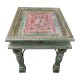 Table Carved Multicolored Distress Table Carved Multicolored Distress