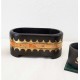 Oval Wooden Bowl with Bone Inlay Oval Wooden Bowl with Bone Inlay