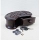 Leaf Shaped Carved Box with Drawer 