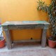 Distressed Antique Finish Wooden Console Distressed Antique Finish Wooden Console