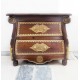 Colonial Style Bedside Cabinet with Indian Brass Artwork Colonial Style Bedside Cabinet with Indian Brass Artwork