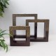 In-Square Tea Light Holder, Set of Three