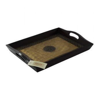 Wooden Tray - Brass Art