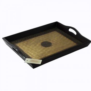 Wooden Tray - Brass Art