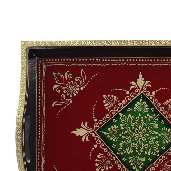 Wooden Tray - Hand Painted (Set of Three) Wooden Tray - Hand Painted (Set of Three)