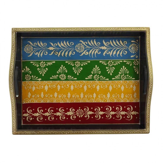 Wooden Tray - Embossed & Hand Painted Wooden Tray - Embossed & Hand Painted