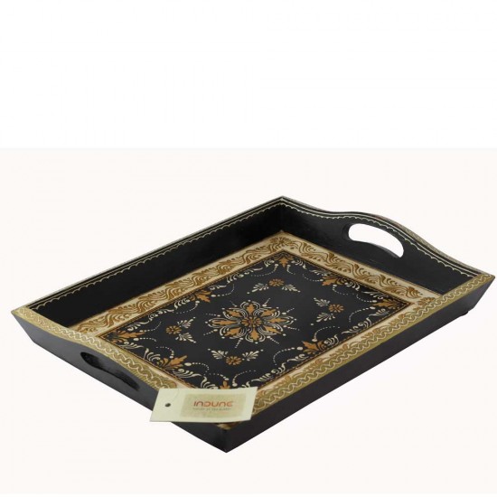 Wooden Tray - Embossed & Hand Painted