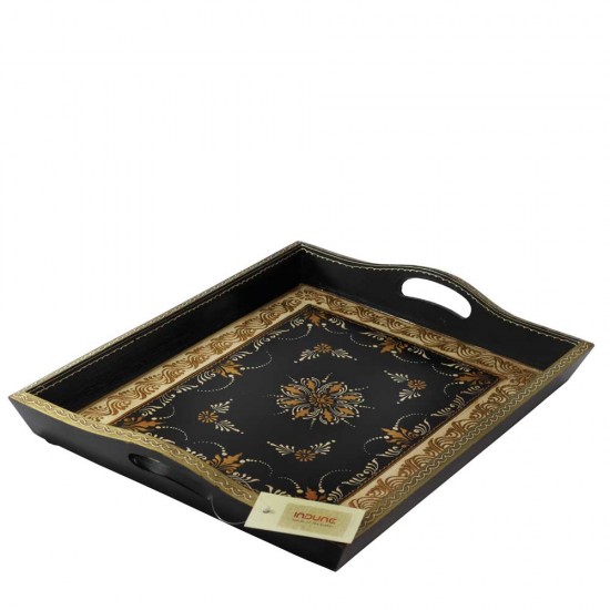 Wooden Tray - Embossed & Hand Painted