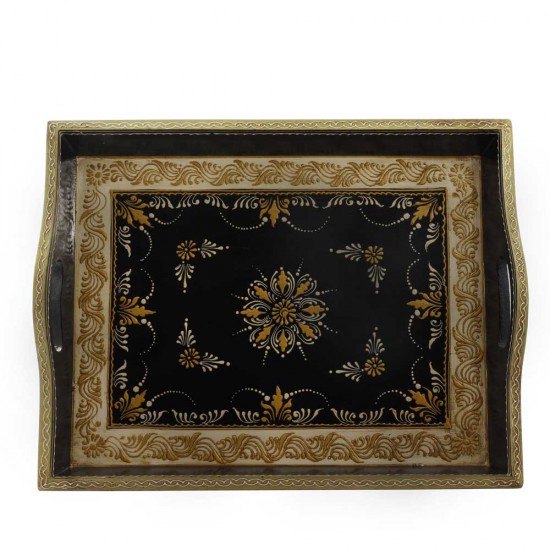 Wooden Tray - Embossed & Hand Painted Wooden Tray - Embossed & Hand Painted