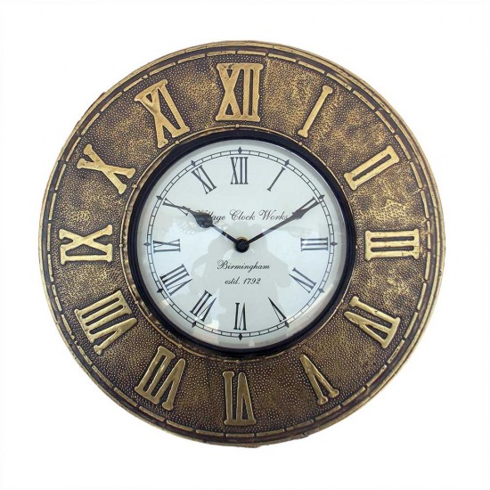 Wall Clock - Roman Numbers Dia 12 inch