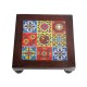 Square Wooden Chorang Pooja Bajot with Ceramic Tile Top 8 x 8 Inches Square Wooden Chorang Pooja Bajot with Ceramic Tile Top 8 x 8 Inches