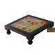 Square Wooden Tile Art Bajot - Pooja Chowki 10x10 Square Wooden Tile Art Bajot - Pooja Chowki 10x10