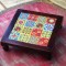 Square Wooden Tile Art Chorang- Pooja Chowki 10 x 10 Inches