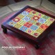 Square Wooden Tile Art Chorang- Pooja Chowki - 12 x 12 Inches Square Wooden Tile Art Chorang- Pooja Chowki - 12 x 12 Inches