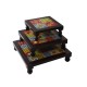 Square Wooden Tile Art Chorang- Pooja Chowki Set of Three 8 x 8; 10 x 10; 12 x 12 Inches Square Wooden Tile Art Chorang- Pooja Chowki Set of Three 8 x 8; 10 x 10; 12 x 12 Inches