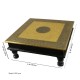 Wooden Square Pooja Chorang Embossed Brass Art 18 x 18 x 6 Inches Wooden Square Pooja Chorang Embossed Brass Art 18 x 18 x 6 Inches
