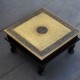 Wooden Square Pooja Chorang Embossed Brass Art 12 x 12 x 6 Inches Wooden Square Pooja Chorang Embossed Brass Art 12 x 12 x 6 Inches