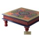 Wooden Square Pooja Chowki Hand Painted 15 x 15 x 6 Inches Wooden Square Pooja Chowki Hand Painted 15 x 15 x 6 Inches