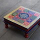 Wooden Square Pooja Chowki Hand Painted 15 x 15 x 6 Inches Wooden Square Pooja Chowki Hand Painted 15 x 15 x 6 Inches
